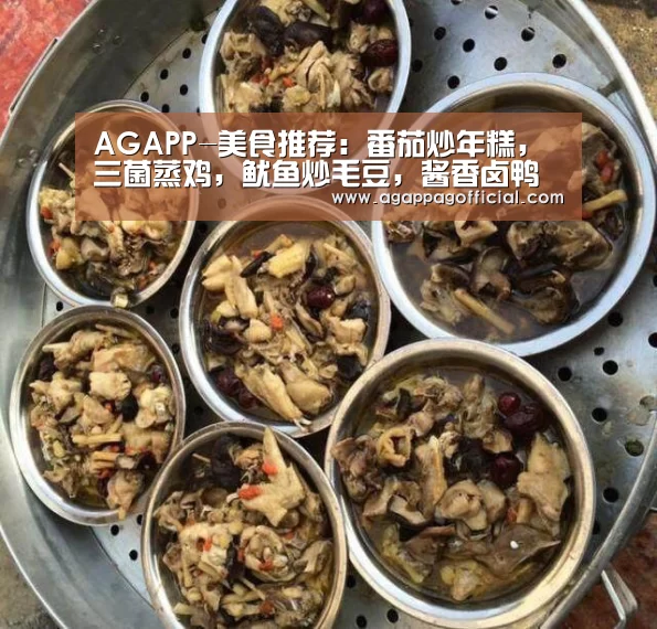 AGAPP-美食推荐:番茄炒年糕,三菌蒸鸡,鱿鱼炒毛豆,酱香卤鸭的做法(图2) AG下载